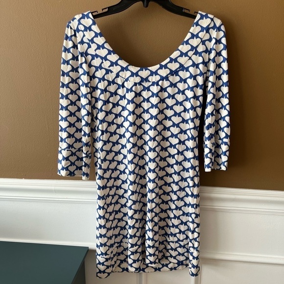 Diane von Furstenburg Silk Spade Dress Size 2 - Picture 3 of 5